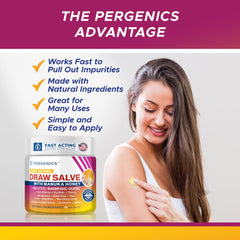Pergenics Manuka Honey Draw Salve for splinters and minor cysts