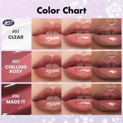 Peripera Ink Glasting mini-set delivers a glassy finish for fuller lips.