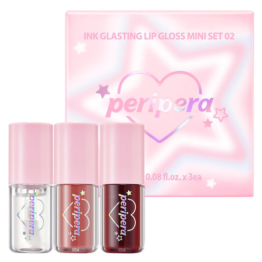 Peripera Ink Glasting mini set packaging highlights premium gifting appeal.