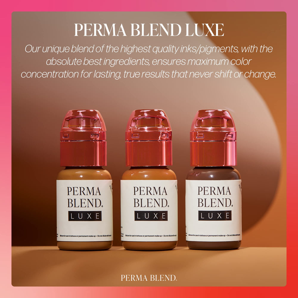 Perma Blend Luxe Chestnut microblading brow pigment for brow depth
