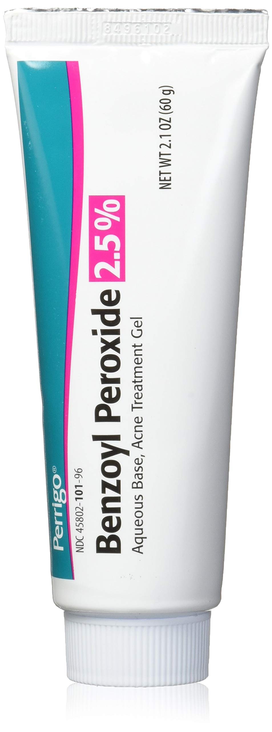 Perrigo benzoyl peroxide acne gel 60g tube front view for easy skincare routines
