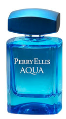 Perry Ellis Aqua for Men gift set bottle showcasing crisp citrus and masculine balance