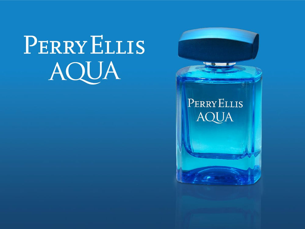 Perry Ellis Aqua for Men gift set promo packaging ready for gifting occasions