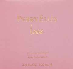 Perry Ellis Love EDP cap close-up highlighting premium design.