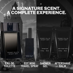 Perry Ellis Night Sky after shave balm for smooth skin after shaving