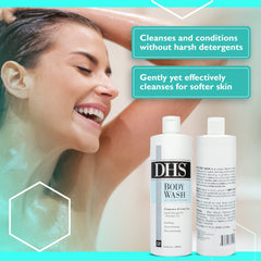 Foamy lather from Person & Covey DHS Body Wash illustrating mild daily cleansing