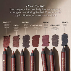 Persona 24HR Eyeliner Chocolate sharpened tip for clean edges