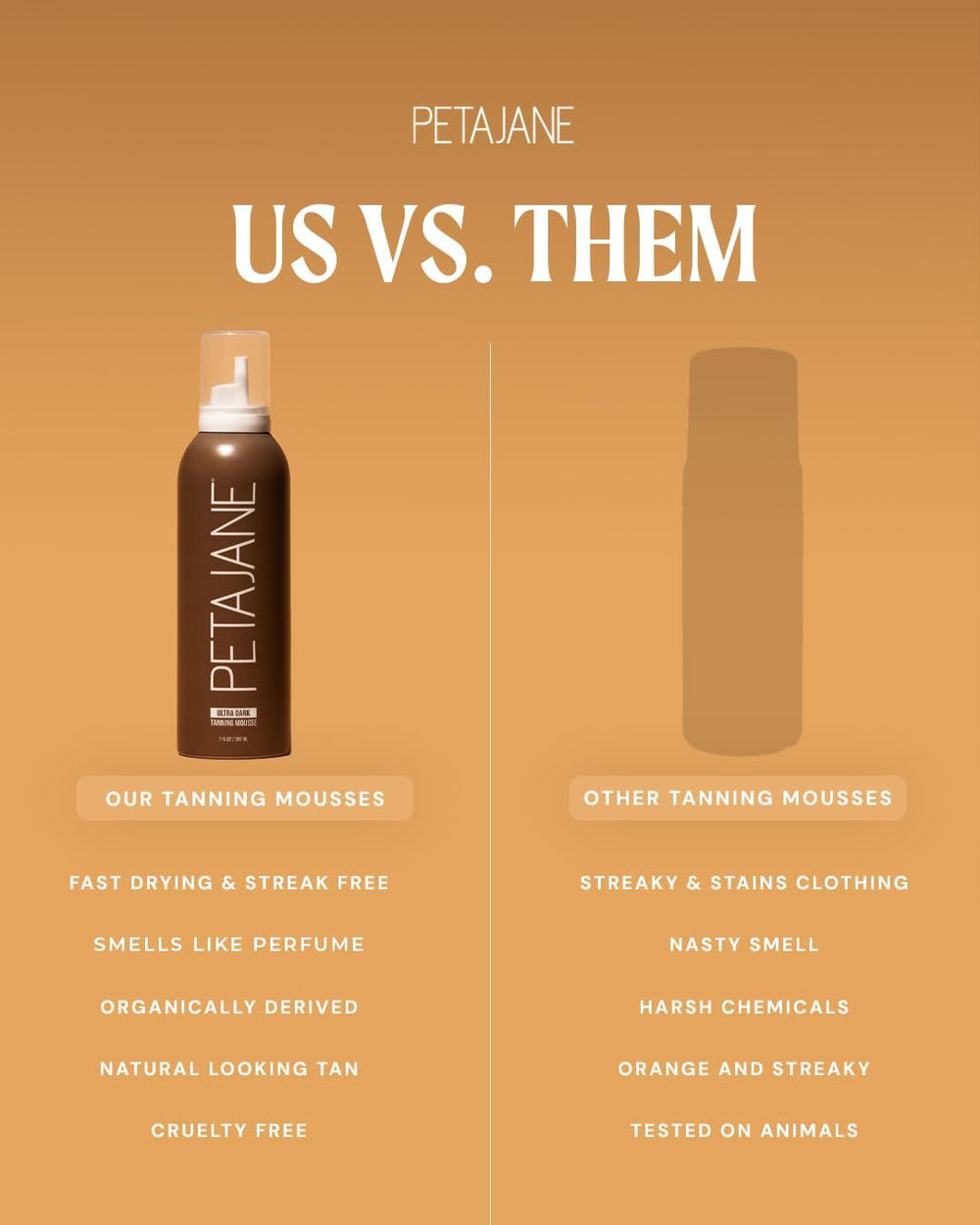 Peta Jane mousse color development on skin