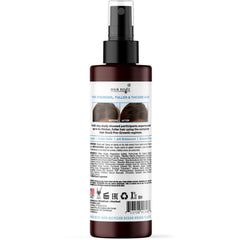 Hair ResQ spray mist on damp hair demonstrating instant lift and volume