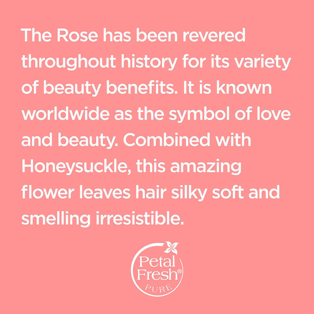 Petal Fresh Rose & Honeysuckle Shampoo foam and lather suggest rich cleansing experience.