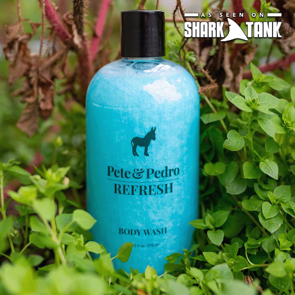 Pete & Pedro REFRESH shower: refreshing, pH-balanced cleansing suitable for all skin types.