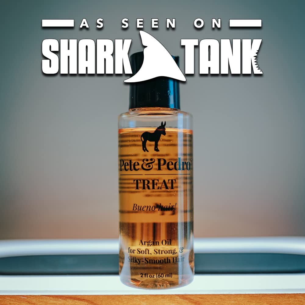 Shiny, frizz-free hair after using Pete & Pedro TREAT for smooth styling.