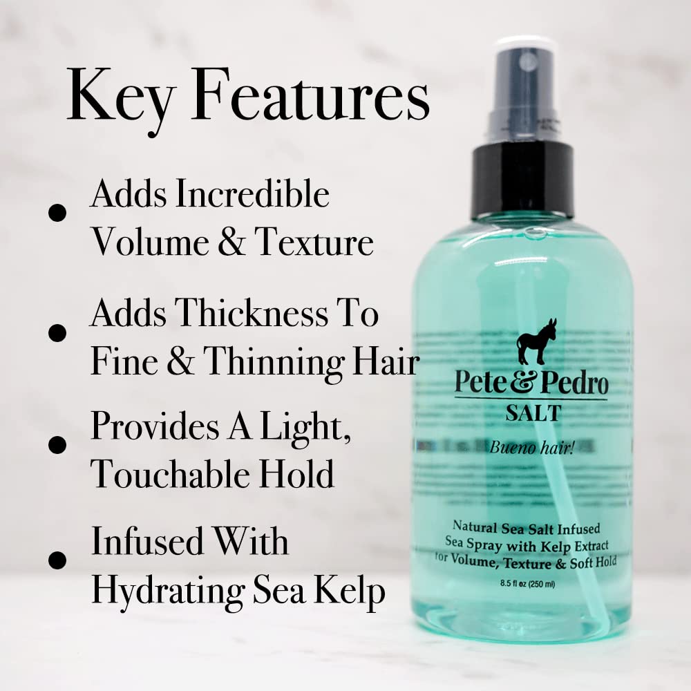 Pete & Pedro SALT spray adds texture for refreshed, beachy styles.