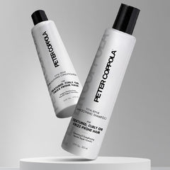 Peter Coppola Total Repair duo box, compact packaging for color-safe keratin aftercare.