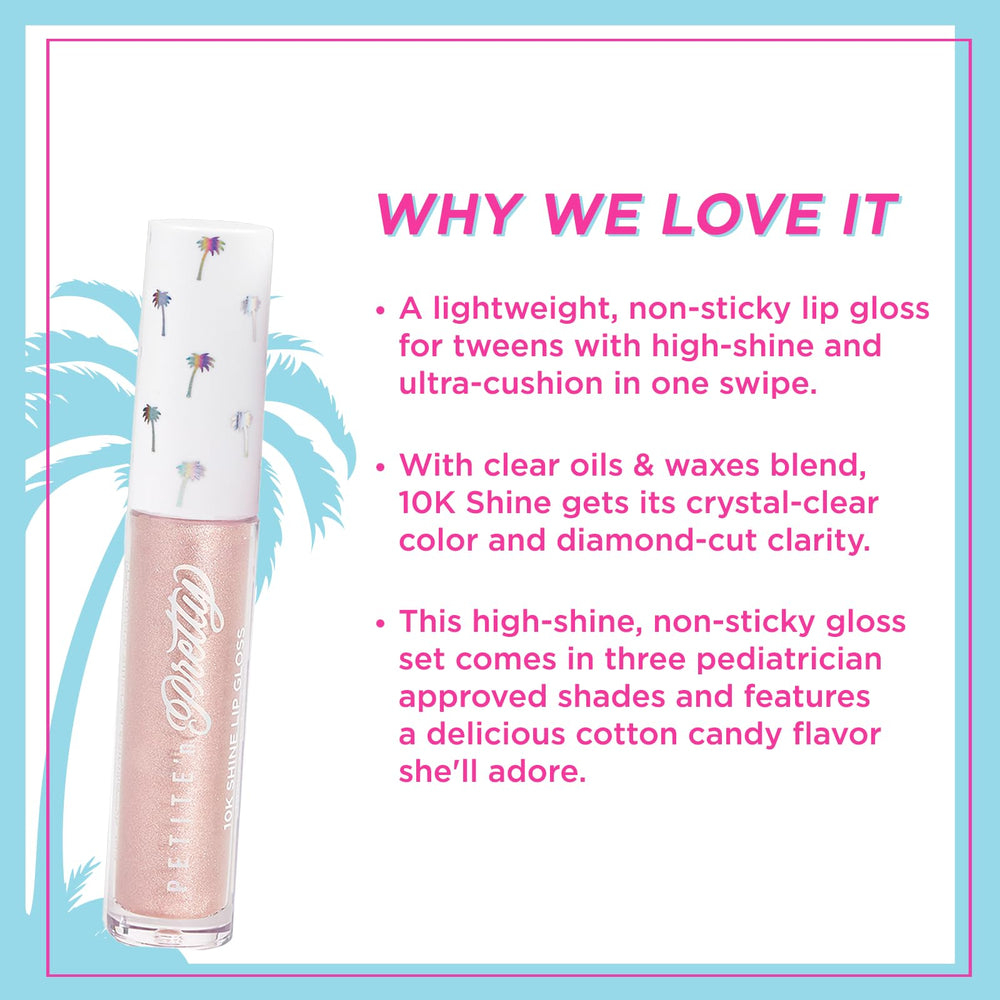 Petite N Pretty Best in Bling lip gloss gift box display for gifting.