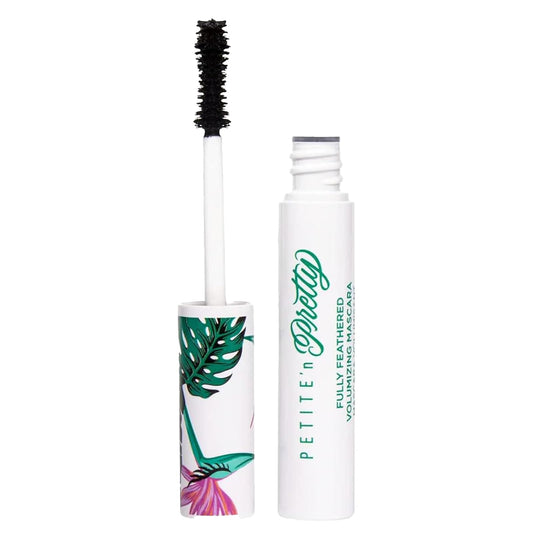 Petite 'N Pretty Fully Feathered mascara brush closeup for precise lash volume.