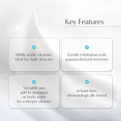 Petitfee B-Glucan Enzyme Wash offers dermatological tested skin care