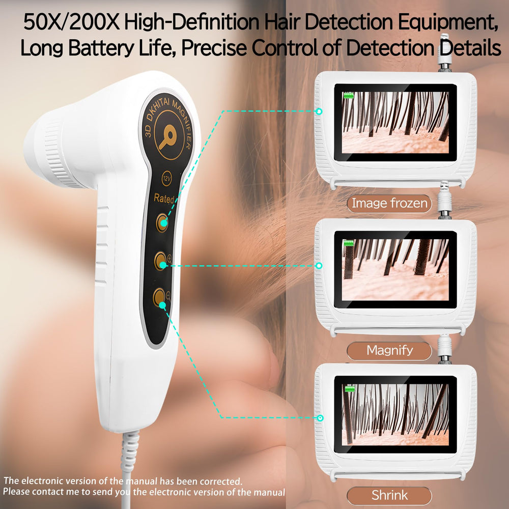 Pewoaoa Skin Hair Analyzer portable design fits home, salon, and travel uses