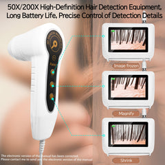 Pewoaoa Skin Hair Analyzer portable design fits home, salon, and travel uses