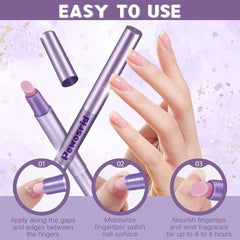 Pewosrid cuticle oil pen uses sunflower and jojoba oils to condition