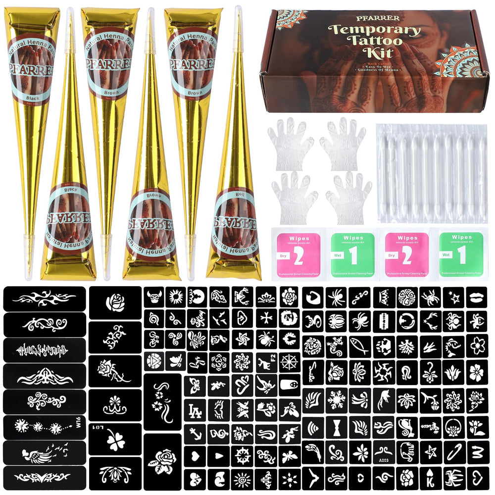 PFARRER templates from the kit offer 133 designs for creative body art.
