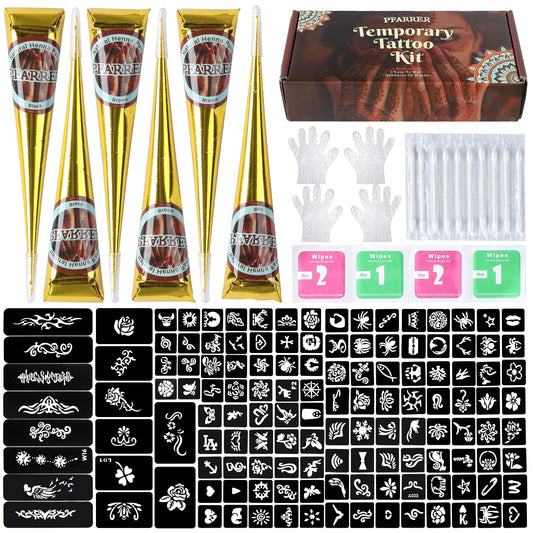 PFARRER templates from the kit offer 133 designs for creative body art.