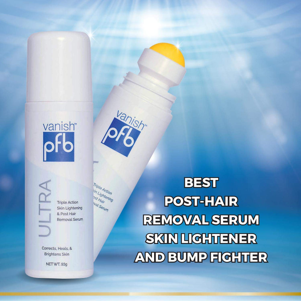 PFB Vanish Ultra dark spot close-up shows potential for even skin tone.