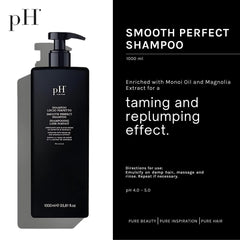 Elegant packaging of pH PURE HAIR Smooth Perfect for color-treated hair.