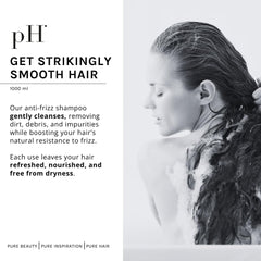 Silky lather from pH PURE HAIR Smooth Perfect anti-frizz shampoo.