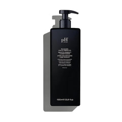pH PURE HAIR Smooth Perfect bottle pour demonstrating frizz control and hydration