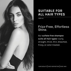 Color-treated hair showing safe, gentle conditioning from pH PURE HAIR Smooth Perfect