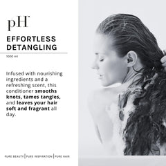 Refreshing fragrance of pH PURE HAIR Smooth Perfect conditioner