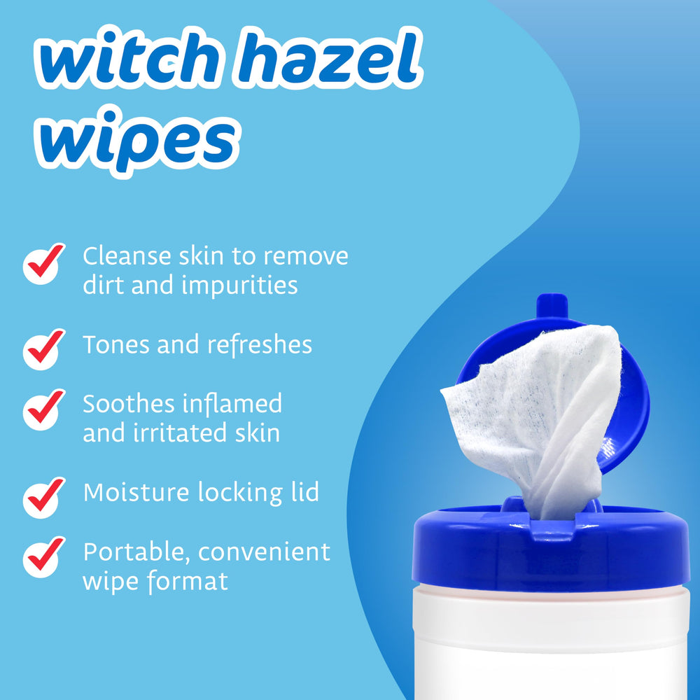 Label highlights gentle plant-derived astringent formula from Pharma-C Witch Hazel Wipes.