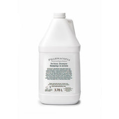 Pharmacopia Hotel Verbena Shampoo bottle highlights natural ingredients for daily hair nourishment.