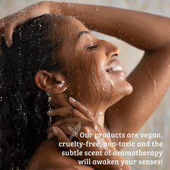 Eco-friendly packaging of Pharmacopia Verbena Shampoo with PCR plastic bottles