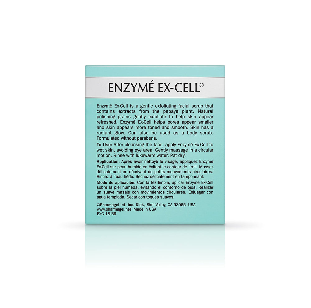 Pharmagel Enzyme Ex-Cell provides pre-shave prep for a closer glide.