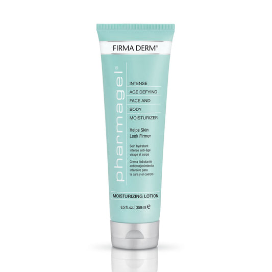 Pharmagel Firma Derm anti-aging lotion bottle for face and body with lightweight hydration.