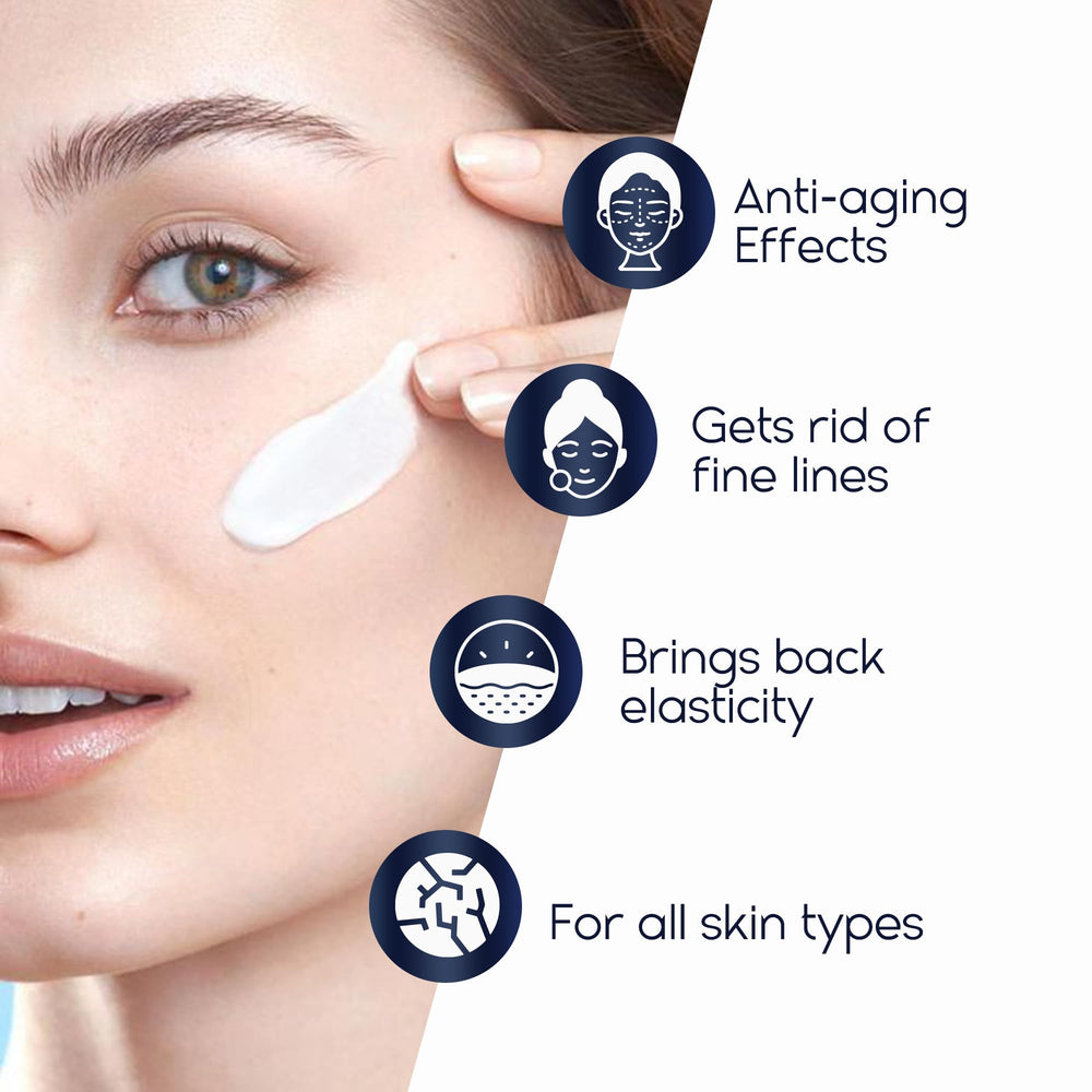 Pharmlitalia Hyaluronic acid enriched cream emphasizing hydration and plump skin feel.