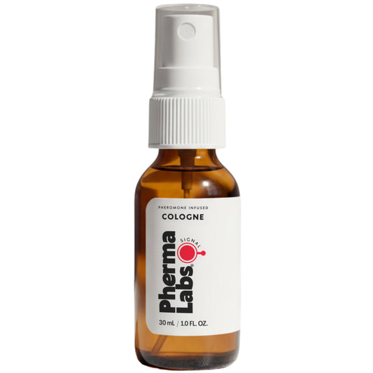PHERMALABS pheromone cologne bottle shows premium scent for confident daytime wear.