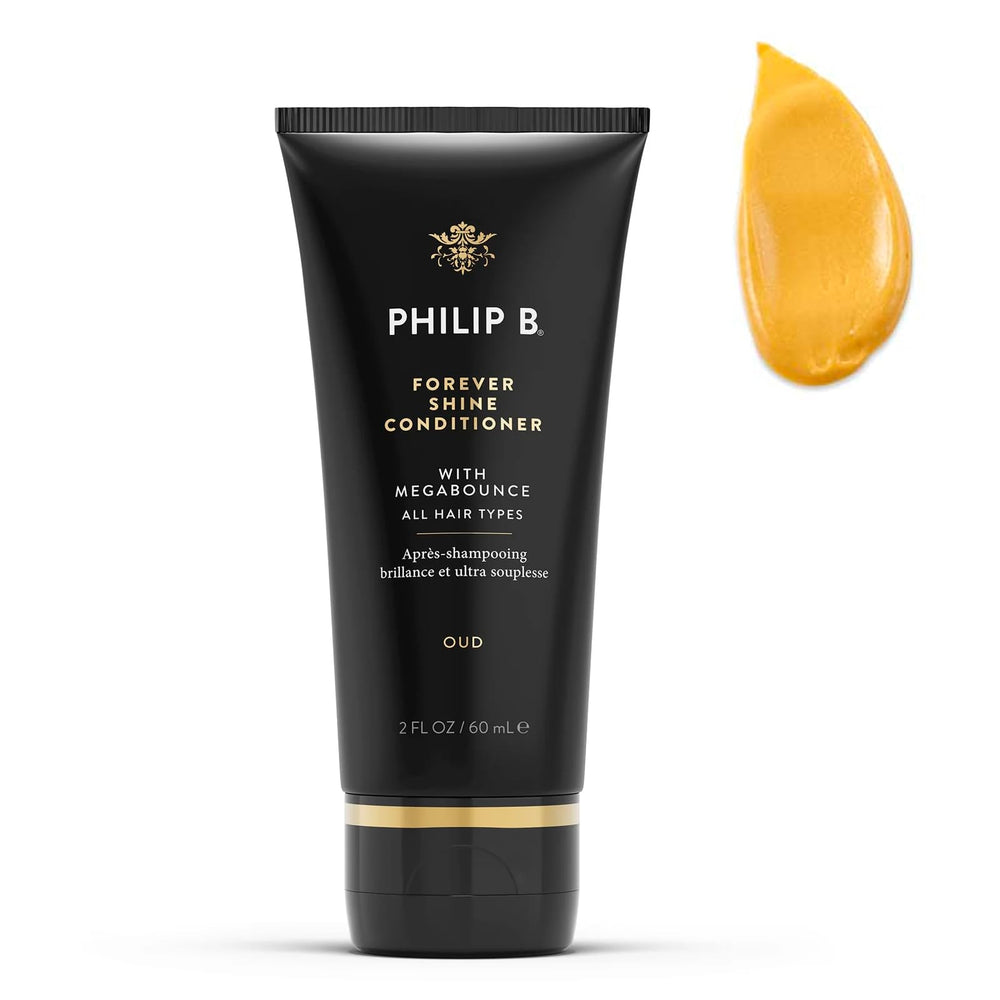PHILIP B Forever Shine Conditioner with Oud bottle delivers radiant shine