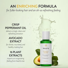 PHILIP B Peppermint Avocado duo packaging highlighting the set