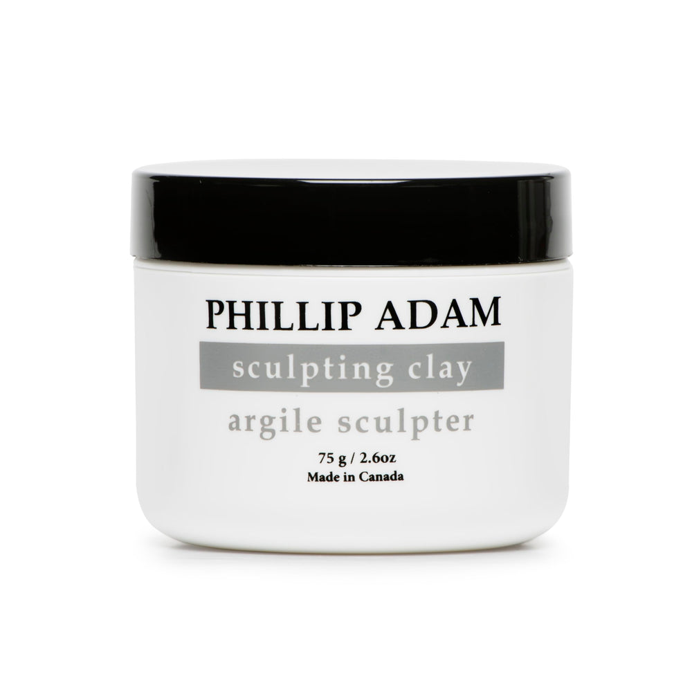 Phillip Adam Sculpting Hair Clay delivering strong hold with matte finish for defined short hair
