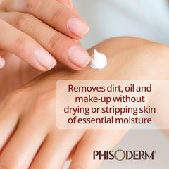 Phisoderm Anti-Blemish Gel Cleanser foaming-lather closeup captures fresh cleanse