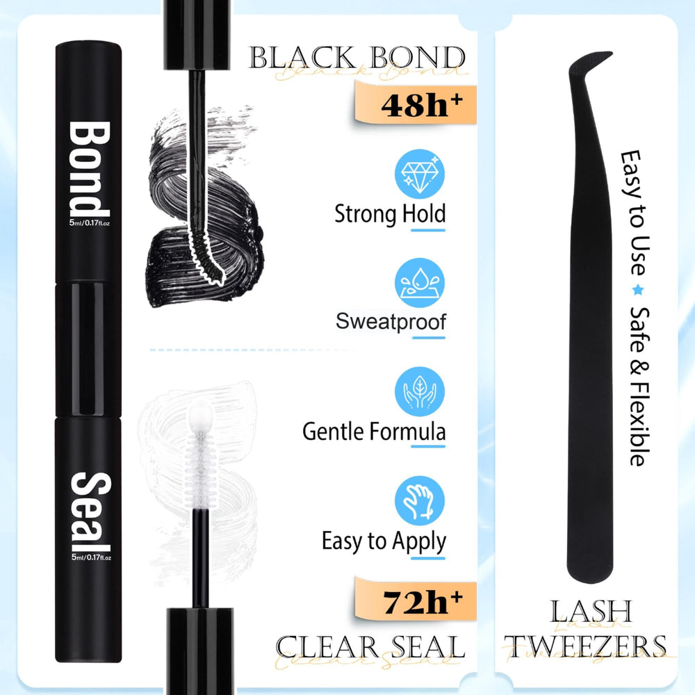 PHKERATA precision tweezers for accurate lash placement