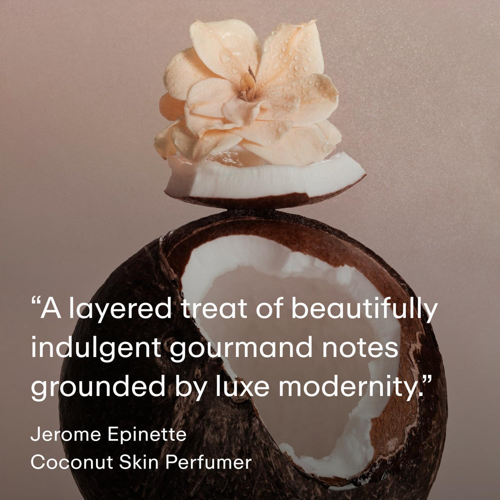 PHLUR Coconut Skin Mist packaging front showcases sun-kissed branding.