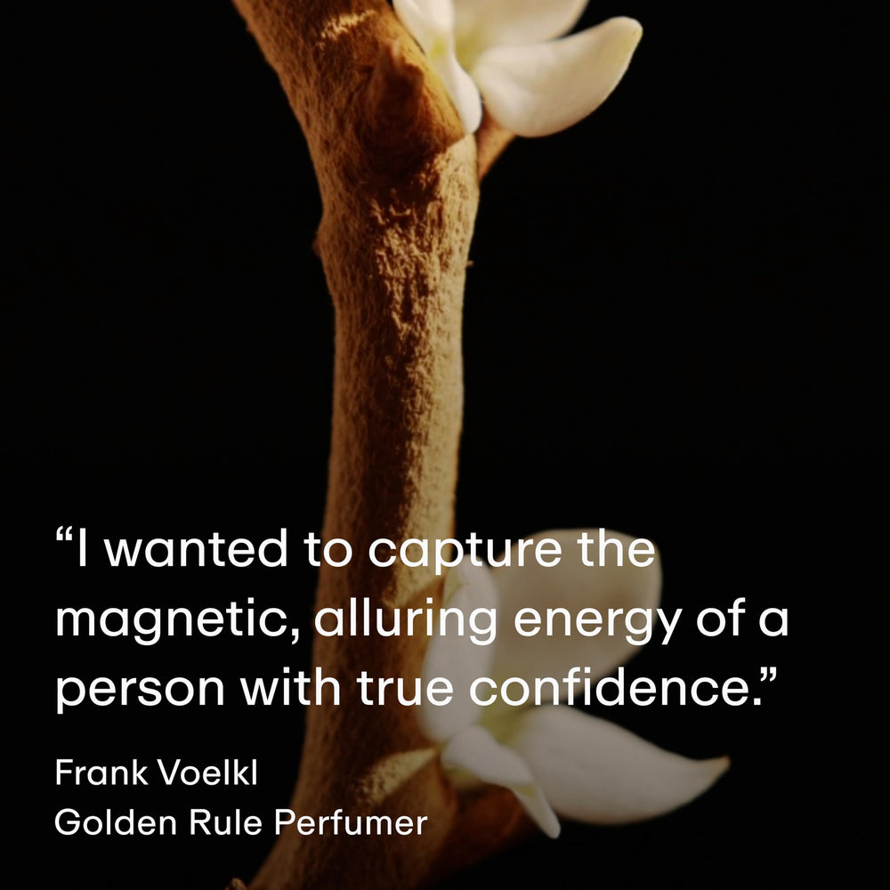 PHLUR Golden Rule base notes feature vanilla and sandalwood for warm, lasting depth.