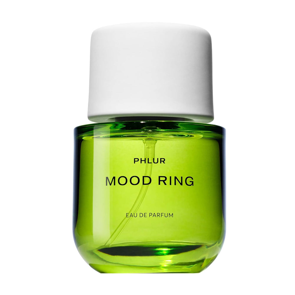 PHLUR Mood Ring bottle closeup highlighting premium design for daily wear.