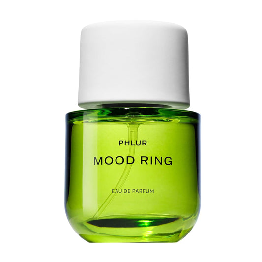 PHLUR Mood Ring bottle closeup highlighting premium design for daily wear.