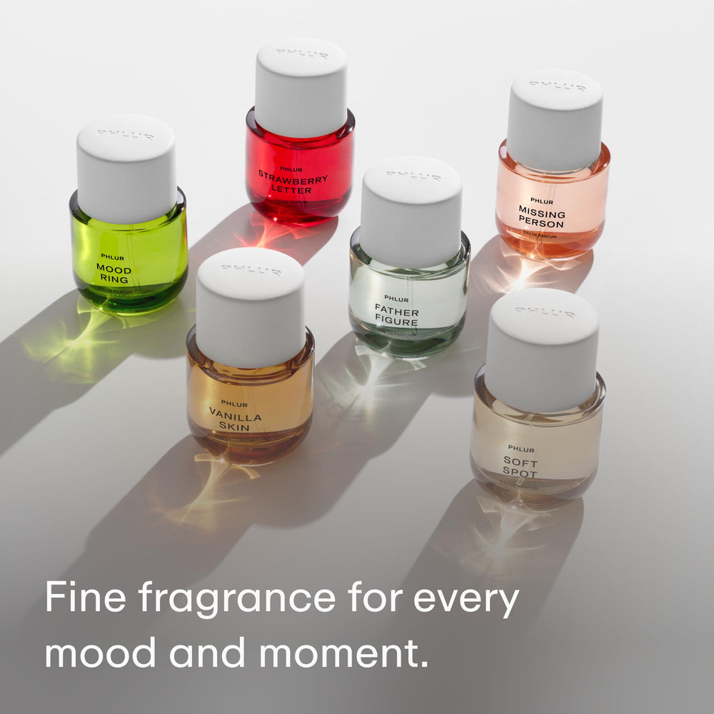 PHLUR Mood Ring patchouli base image suggests lasting warmth and depth.