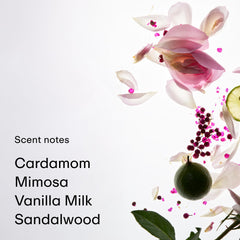 PHLUR Not Your Baby spritz action demonstrates quick fragrance application.